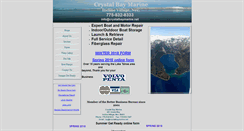 Desktop Screenshot of crystalbaymarine.net